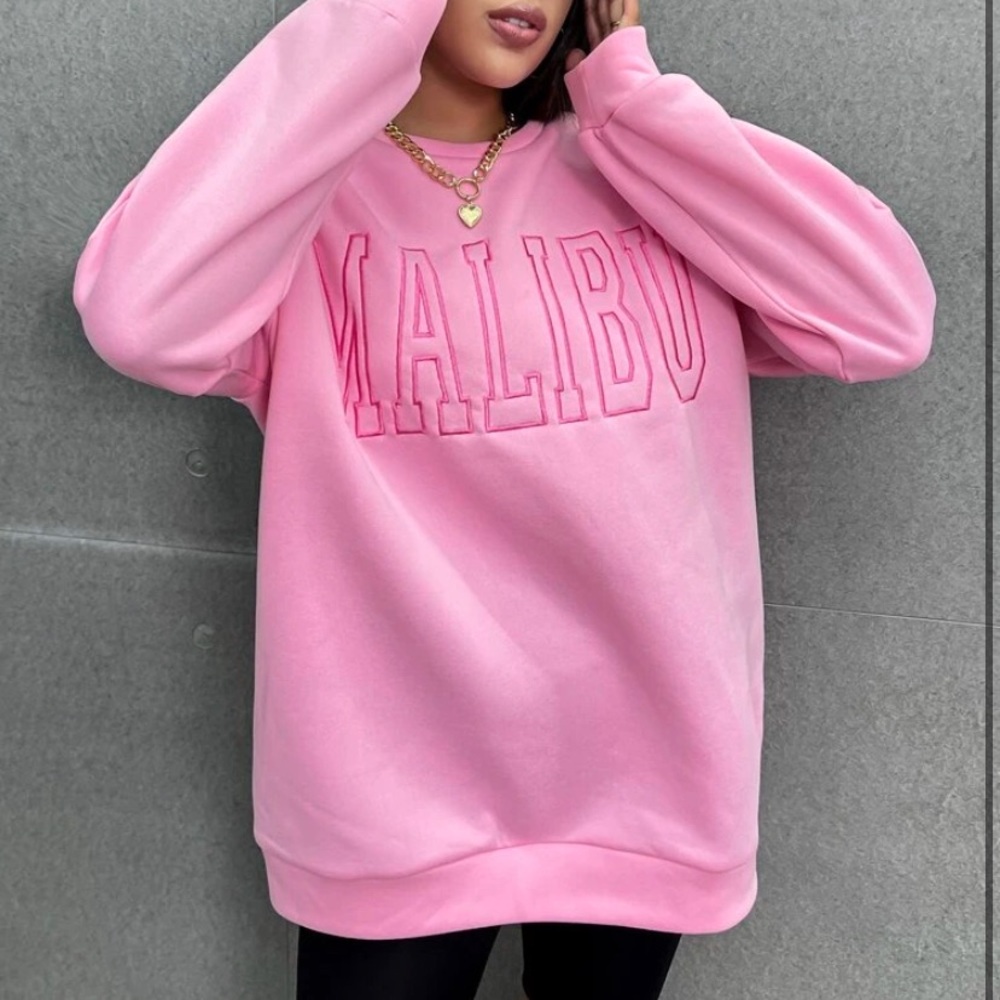 Malibu crew neck pink